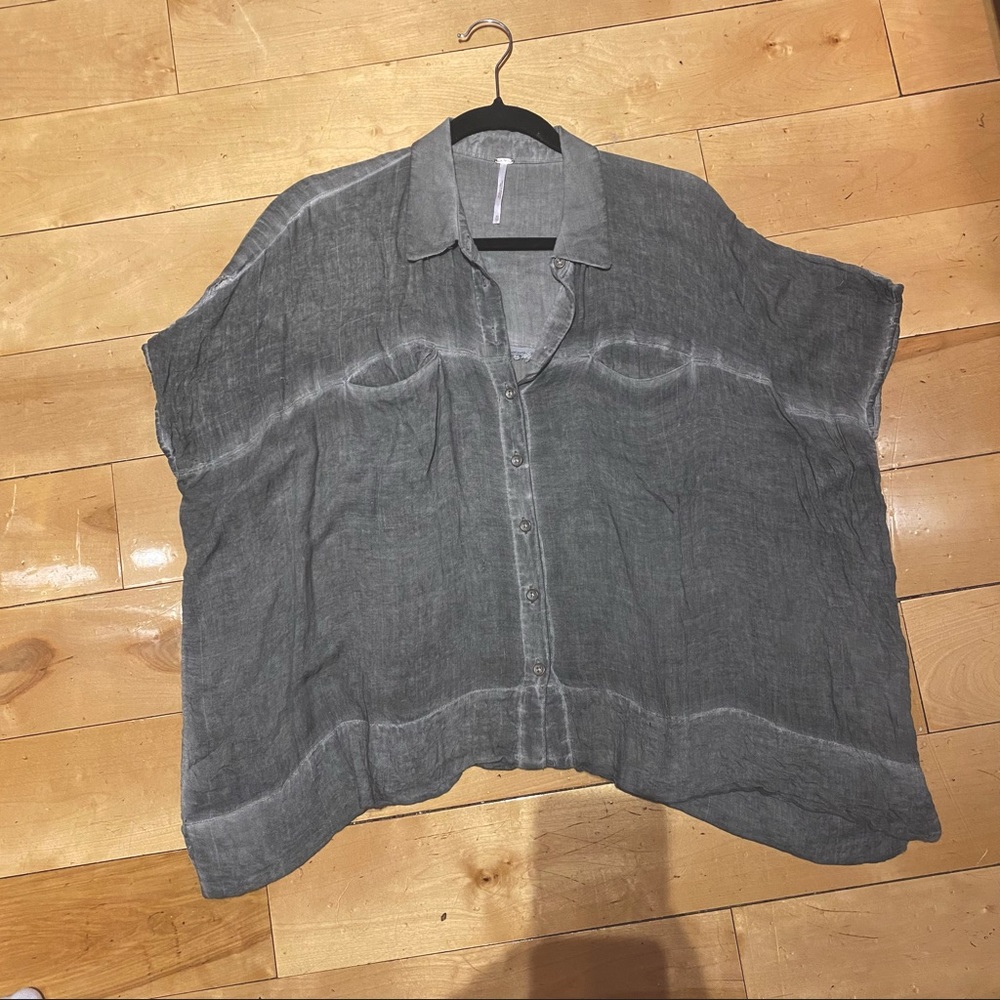 Free People Collared Flowy Shirts